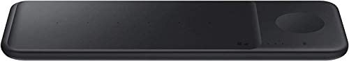 ⭐عرض من امازون الامارات Samsung Wireless Charger Pad Trio With Wall Charger EP-P6300TBEG – Black