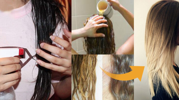 طريقة تفتيح الشعر بالبيت بمكونات طبيعية دون سحب لون ومواد كيميائية